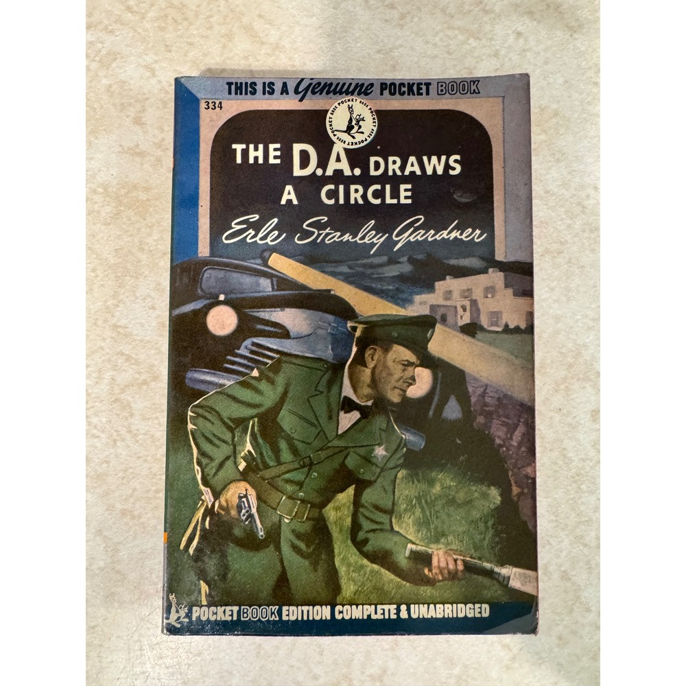 The DA Draws a Circle Erle‎ Stanley Gardner Pocket Book 334 Vintage 1946 Mystery